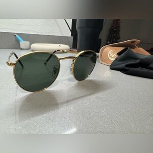 Ray-Ban Gold Frame Sunglasses